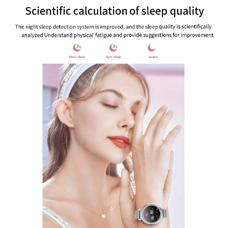 KC06 Women Menstrual Period Smart Watch Bracelet, Blood Pressure / Heart Rate Monitoring, Silicone Strap